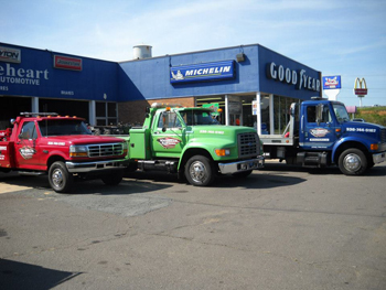 Shop Front with Trucks